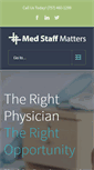 Mobile Screenshot of medstaffmatters.com